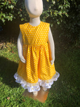 Girls Dress - yellow sunshine