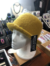 100% Wool Felted Hat - Mustard