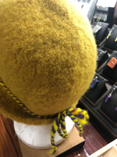 100% Wool Felted Hat - Mustard