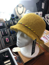 100% Wool Felted Hat - Mustard