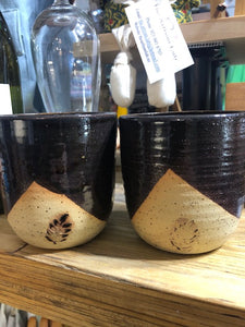 Gorgeous Speckled Black Tumblers