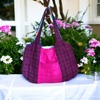 Pure wool Tote Bag - pink
