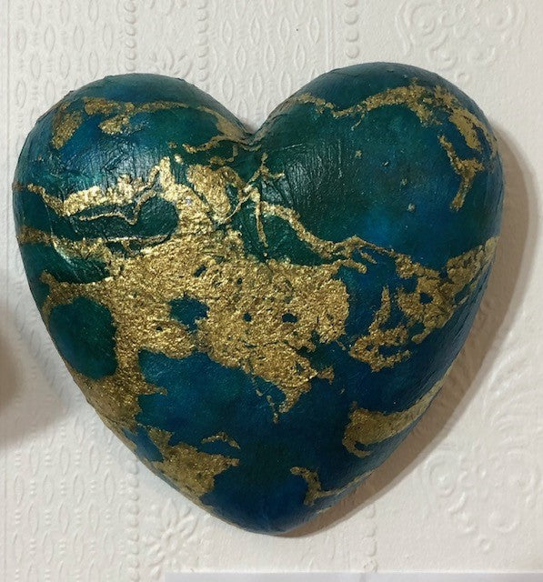Momi Hearts - Blue Green Gold