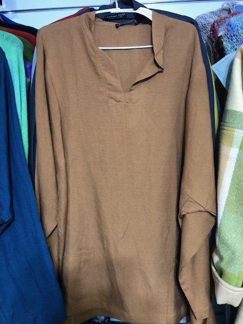 Linen Shirt - Tan