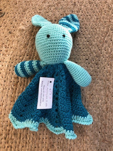 Crochet Cuddle Rabbit - Blue Green