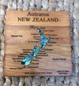 Rimu Coasters - Map of New Zealand