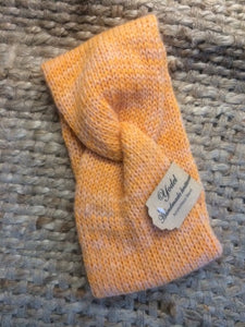 Hand Knitted Headbands- Orange