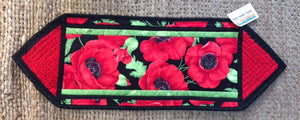 Poppy Quilted Kiwiana Table Runner