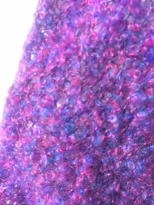 Hand Knitted Shawl - Purple/Blue