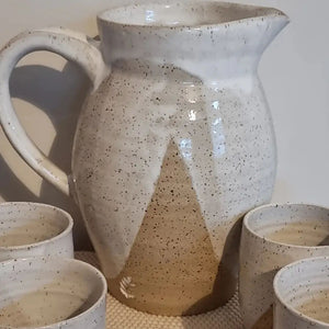 Gorgeous Speckled White Jug