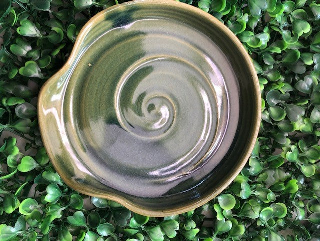 Ceramic Spoon Nest -Green Regular
