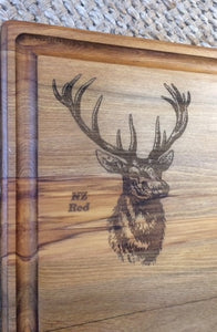 Rimu Grazing Platter - Stag - X Large -  Silver Handles