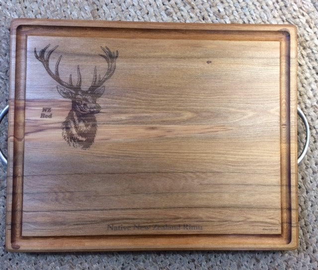 Rimu Grazing Platter - Stag - X Large -  Silver Handles