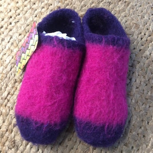 Felted slippers - Hot Pink