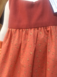Girls Summer Dress - Orange - Size 2