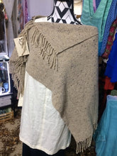 Handmade Woven Poncho - Un-dyed  natural