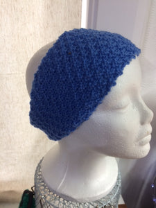 Headbands knitted - Blue