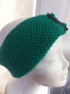 Headbands knitted - Green