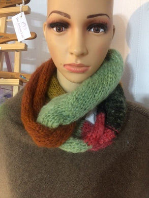 Mohair Infinity Cowel - Multi Colour
