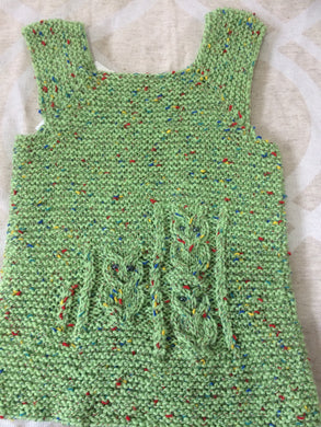 Owl baby vest - Green