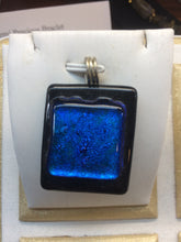 Sterling Silver Dichoric Glass Pendant