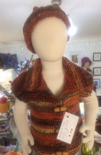 Hand Knitted Collared Vest and Beanie