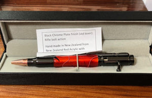 Handcrafted Pen - Red Acrylic