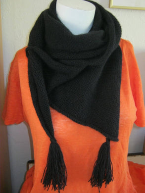 Key Hole Scarf - Black