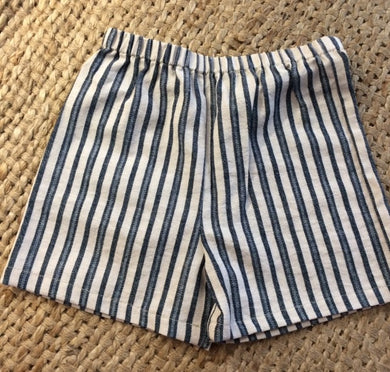 Shorts - Blue & White Striped