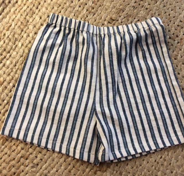 Shorts - Blue & White Striped
