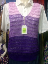 Knitted Vest - Purple